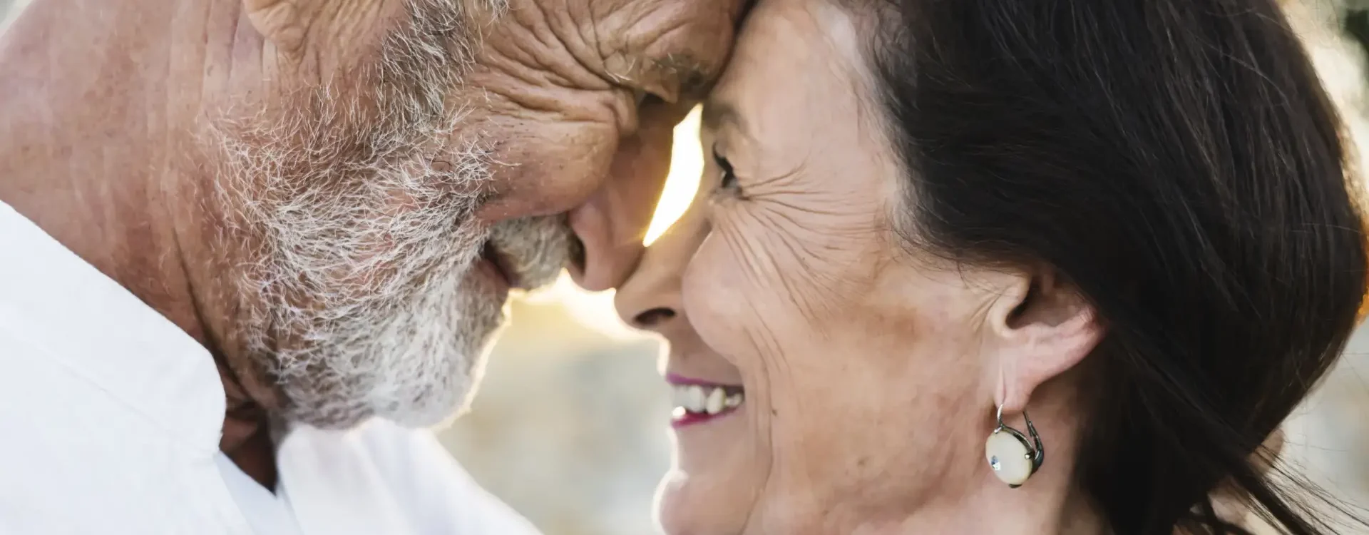 Mature couple still in love